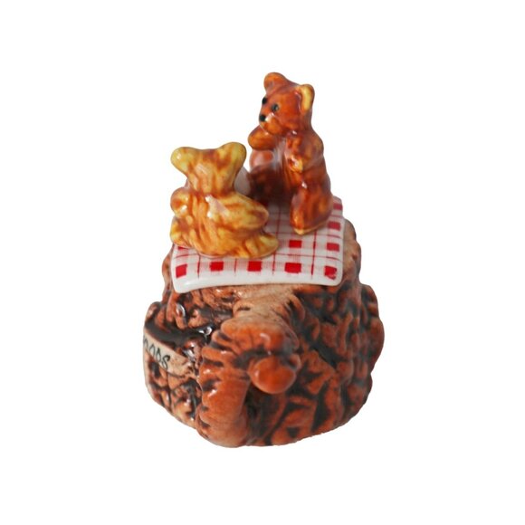 Vintage Mini Miniature Paul Cardew Teddy Bear Picnic Tea Pot Teapot - Picture 2 of 7